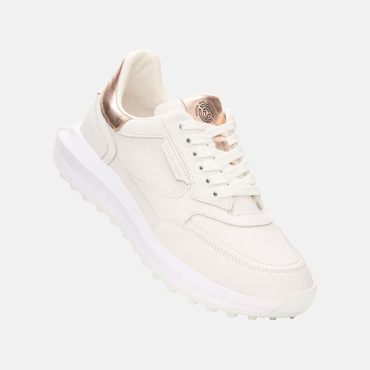 Best Lightweight Golf Shoes Olivera 2 - White/Rose Gold – Duca del