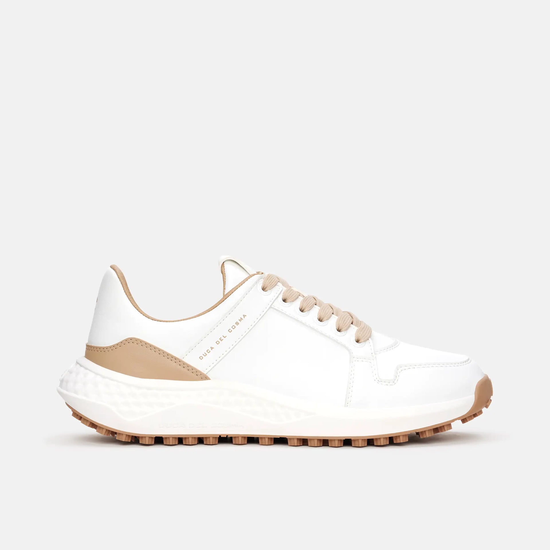 Women's Golf Sneakers Licata - White/Latte – Duca del Cosma US