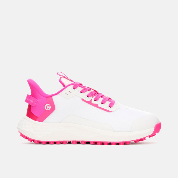 Women's Spikeless Golf Shoes - White/Pink – Duca del Cosma US