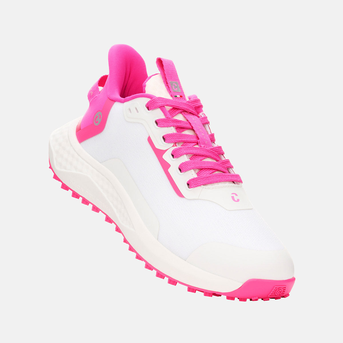 Women's Spikeless Golf Shoes - White/Pink – Duca del Cosma US