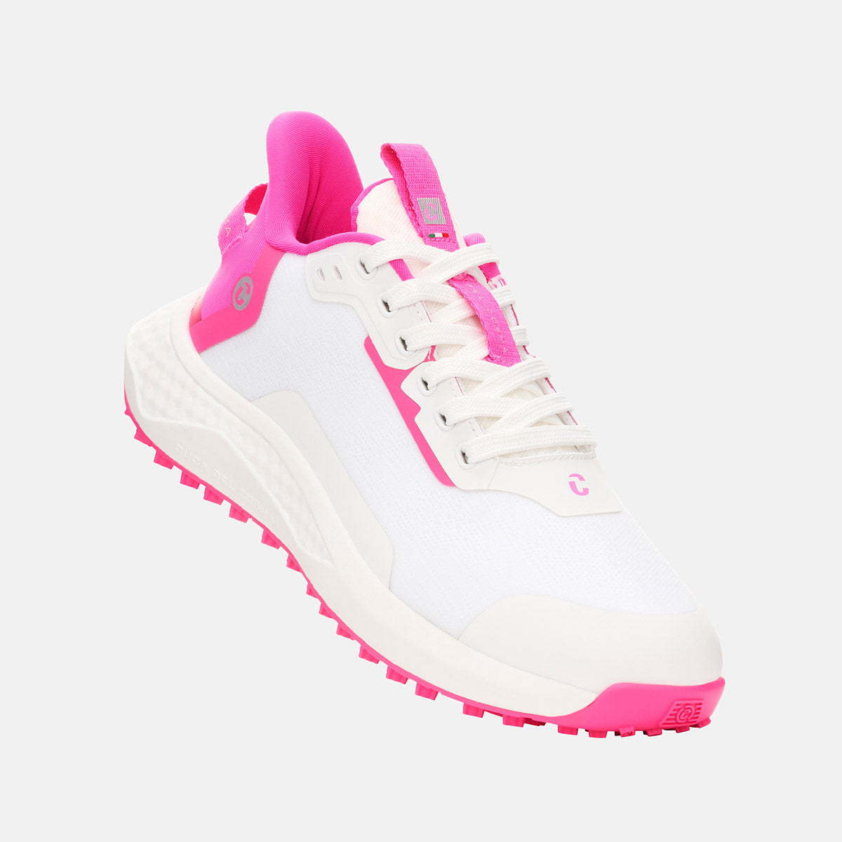 Women's Spikeless Golf Shoes - White/Pink – Duca del Cosma US