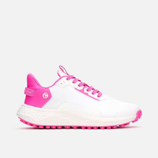 Women's Spikeless Golf Shoes - White/Pink – Duca del Cosma US