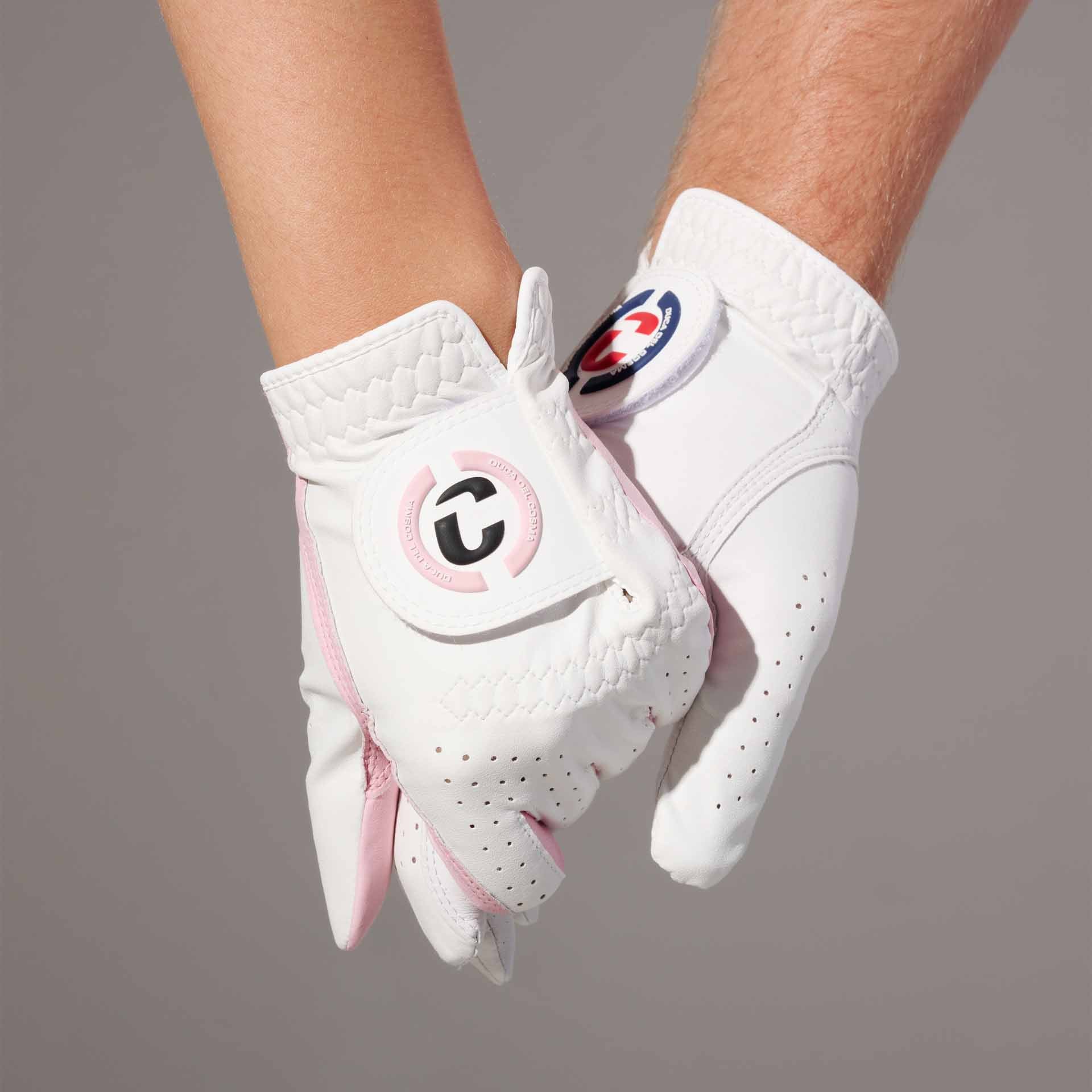 Yasmine white pink women's golf glove right stylish design and excellence performance