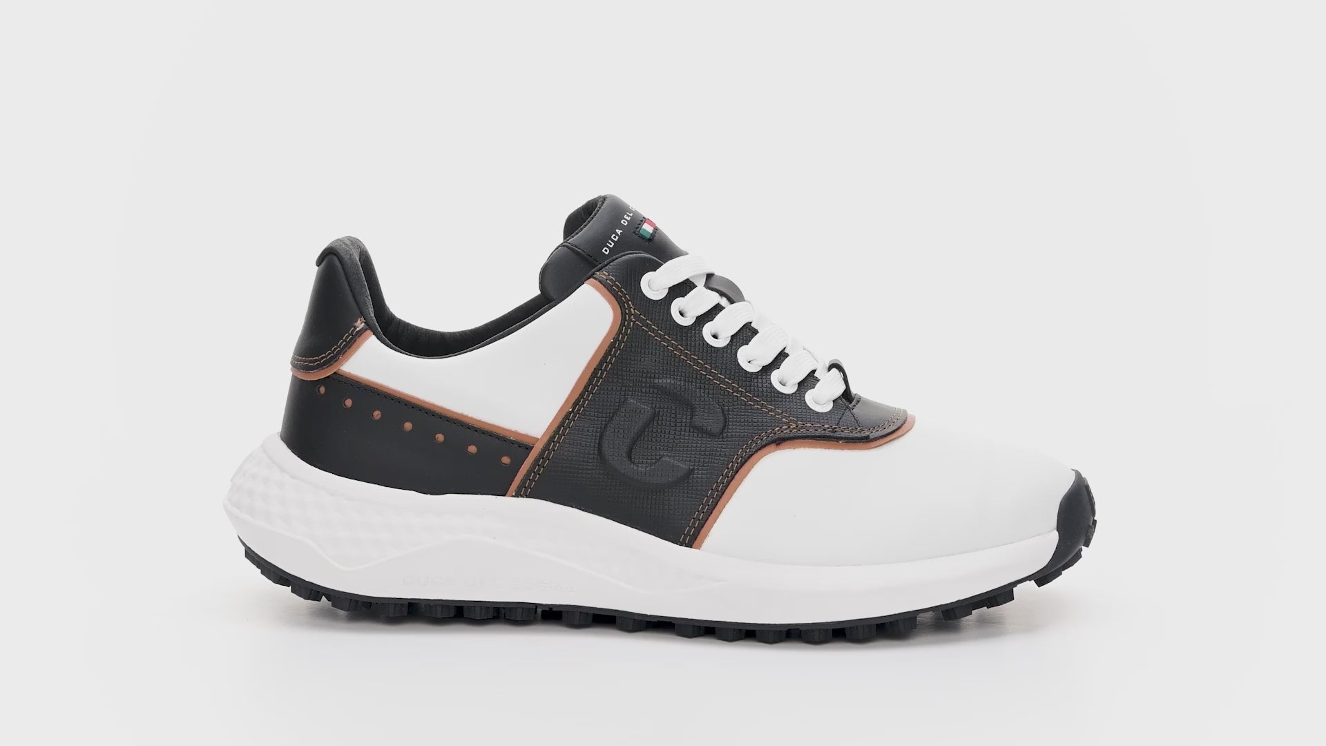 DUCA DEL COSMA ゴルフシューズ ホワイト/ブラック Best Men's Golf Shoes - Positano Elite – Duca del Cosma US