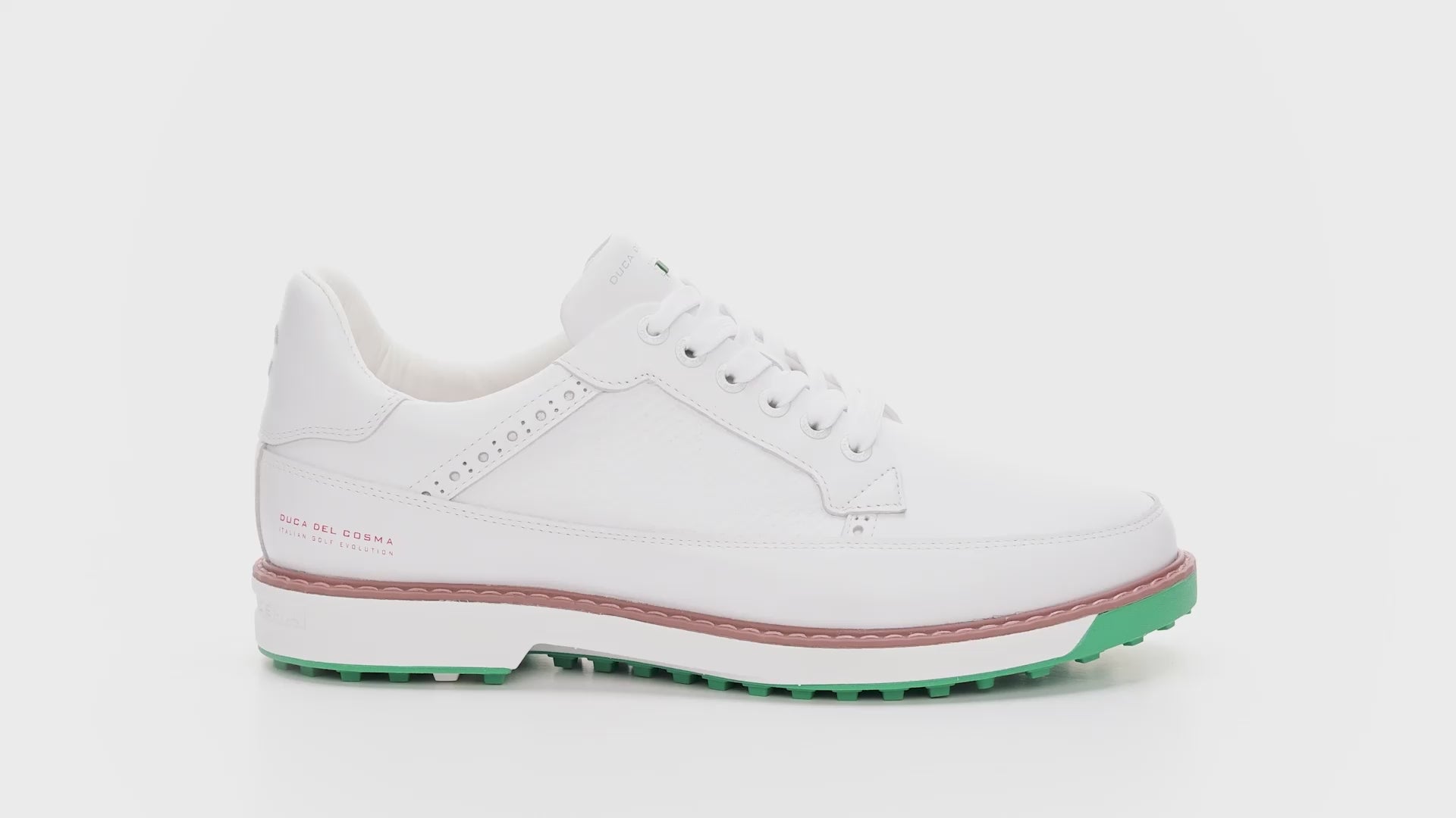 Men's Lightweight Golf Shoes - Davinci Leggero - White – Duca del