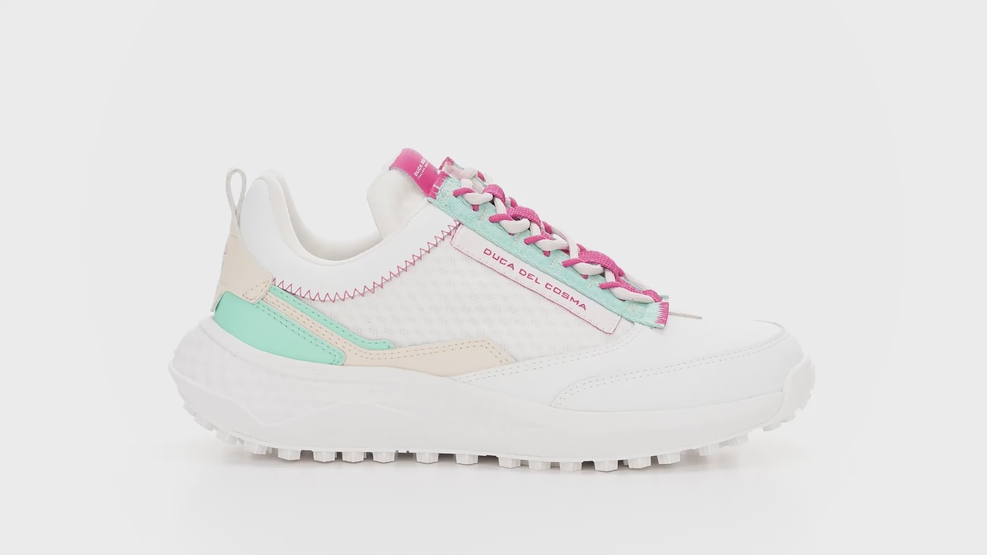 Women's Golf sneakers Latina - White/Mint Green – Duca del Cosma US