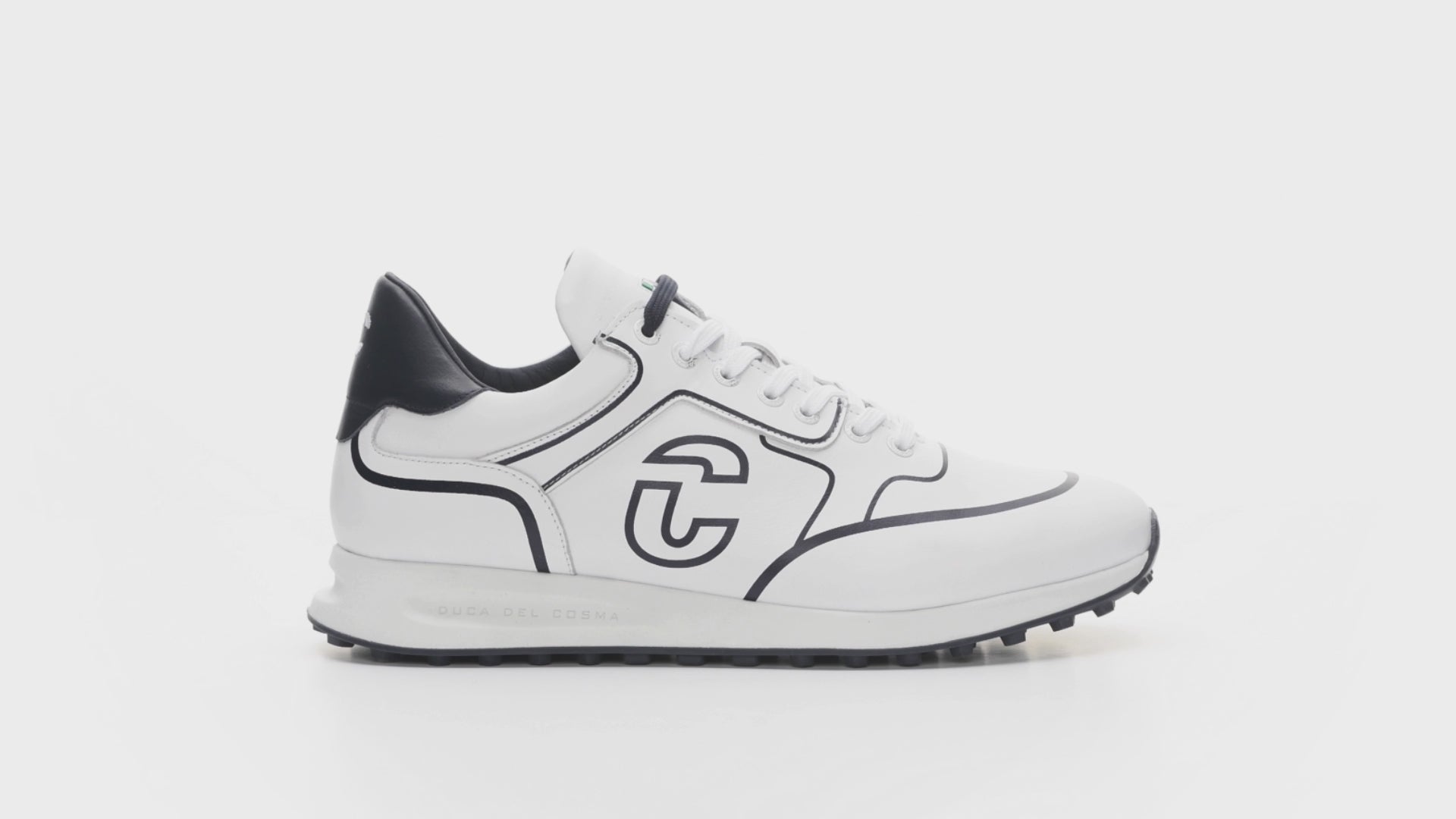 Award winning Flyer White men's golf shoe from duca del cosma with full waterproofness