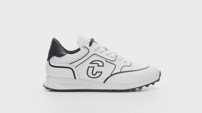 Award winning Flyer White men's golf shoe from duca del cosma with full waterproofness