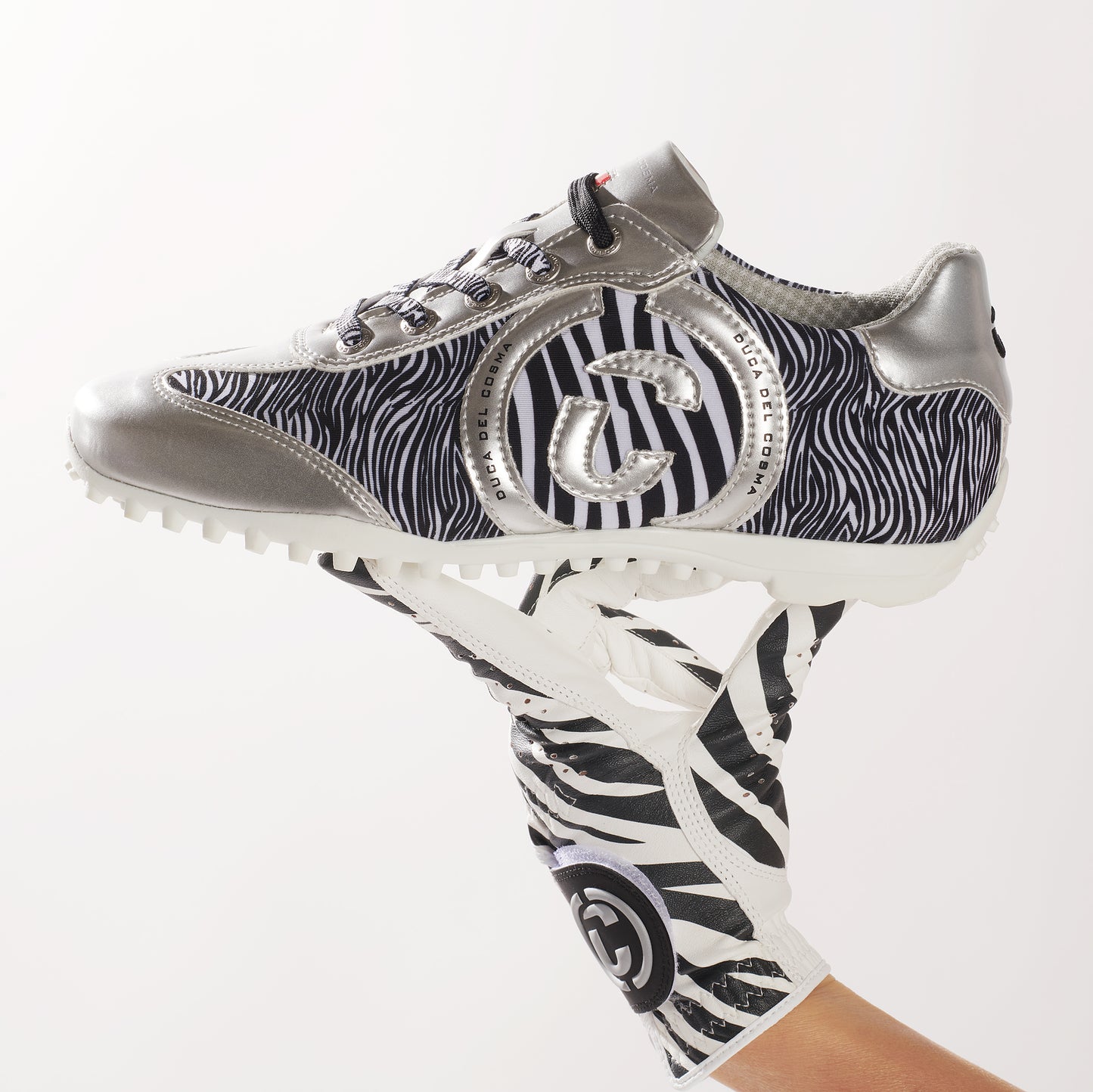 Women's Kubana Silver / Zebra Golf Shoe