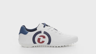 Kingscup waterproof white men's golf shoe best priced golf shoe