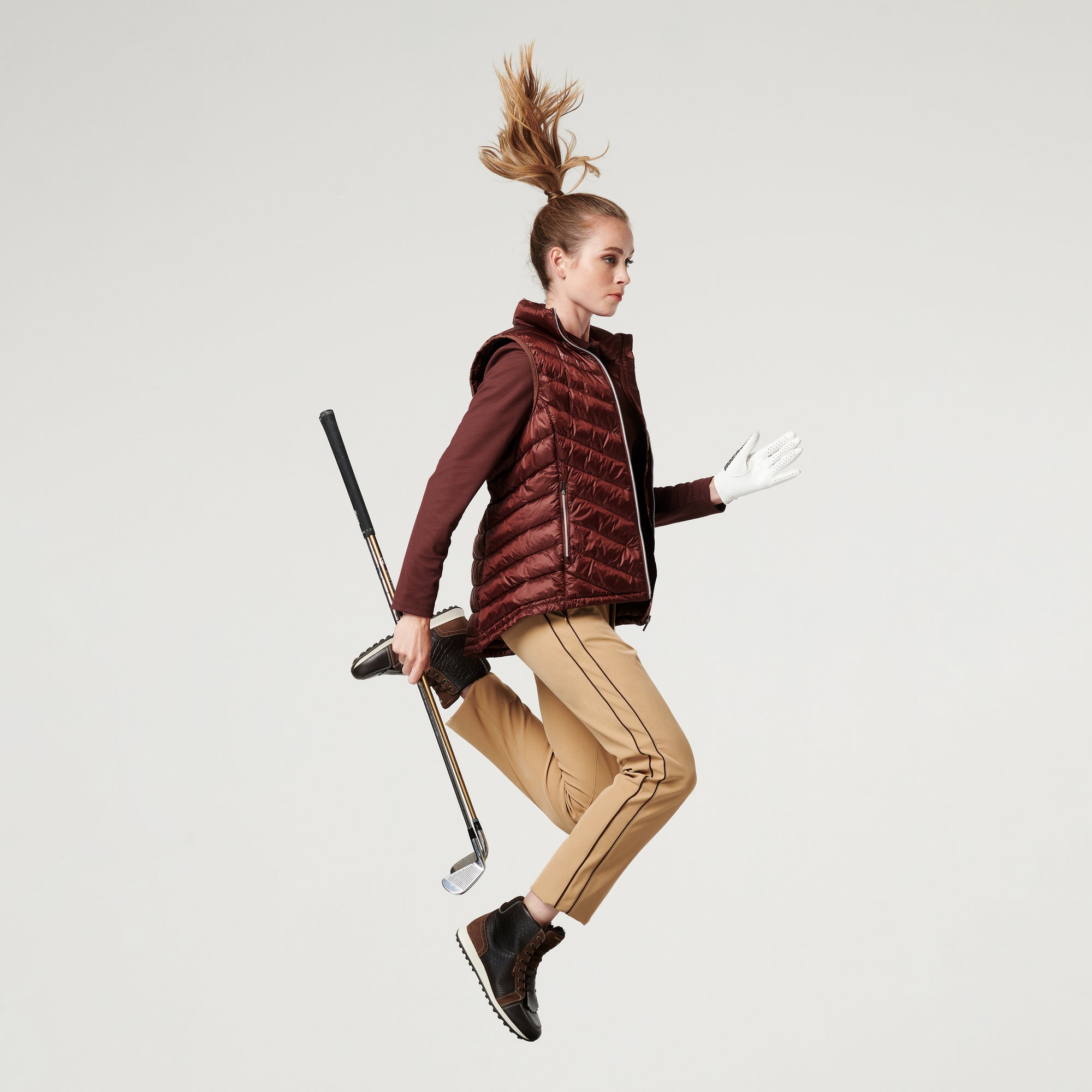 Women's Paloma Dark Brown Winter Golf Shoe