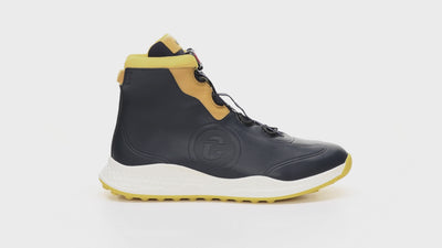 Bologna navy waterproof men's golf shoe with fast lacing system and maximum comfort