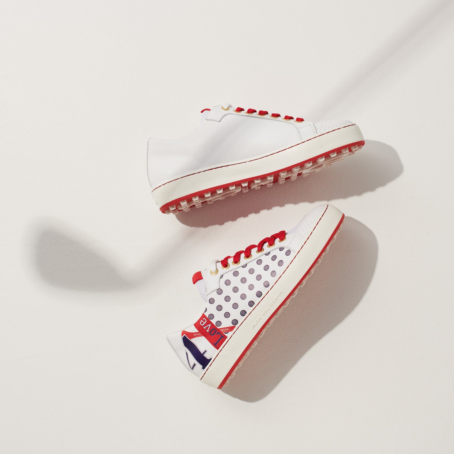 Women's Esti White / Red Golf Shoe