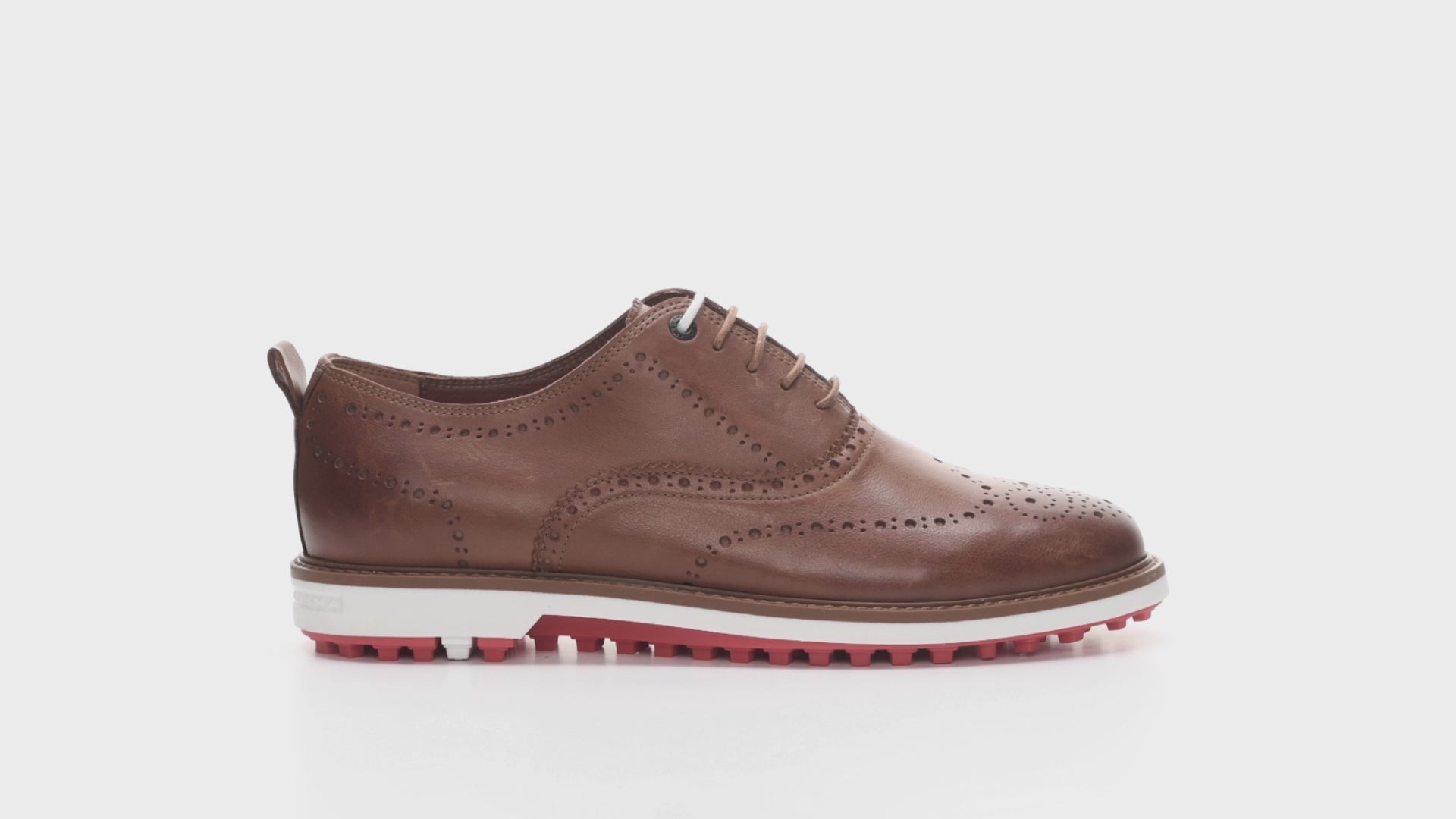 Churchill brown men's golf shoe from duca del cosma