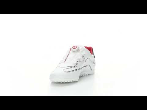 Navarino white men's golf shoe maximum waterproofness and grip with BOA system