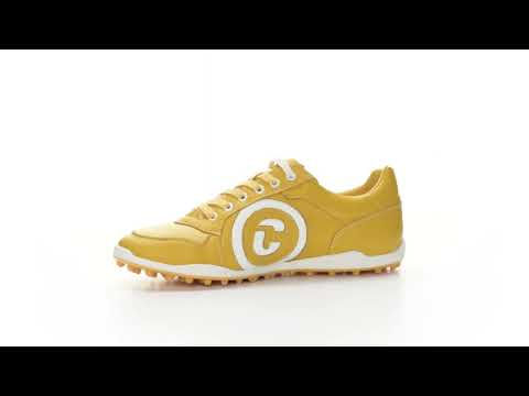 Yellow on sale golf shoes