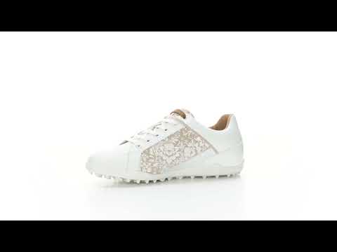 Caldes white Women's Golf Shoes Duca del Cosma Waterproof best golf shoe for the golf course  